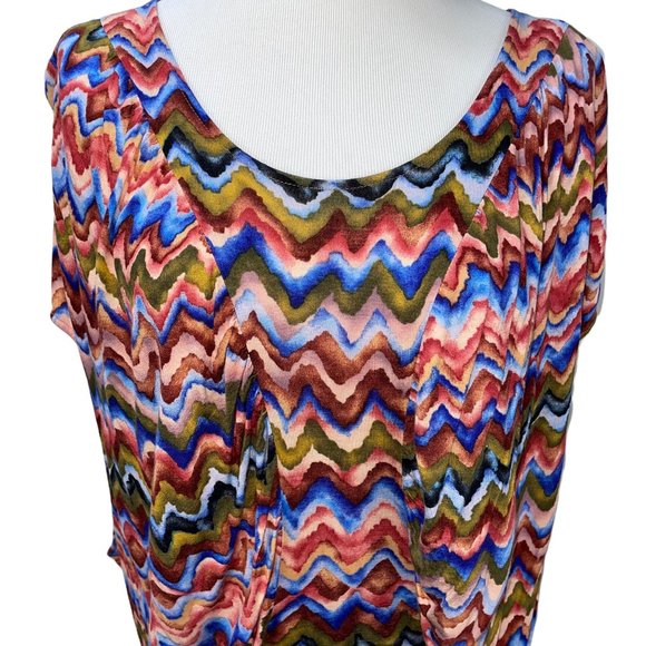 New The Podolls Flattering Ruched Striped Oversized Knit Top Anthropologie Tunic - Picture 3 of 11